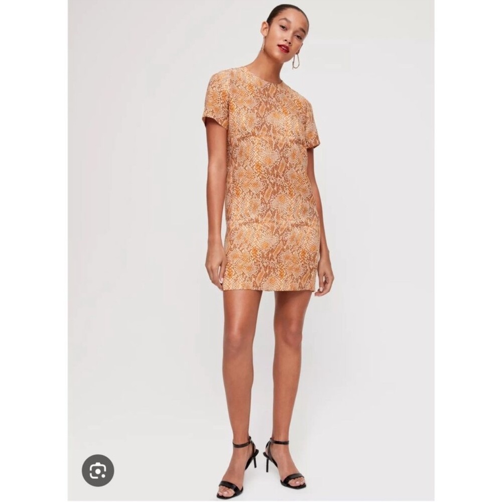 Babaton Aritzia Patricio snake print dress size 4
